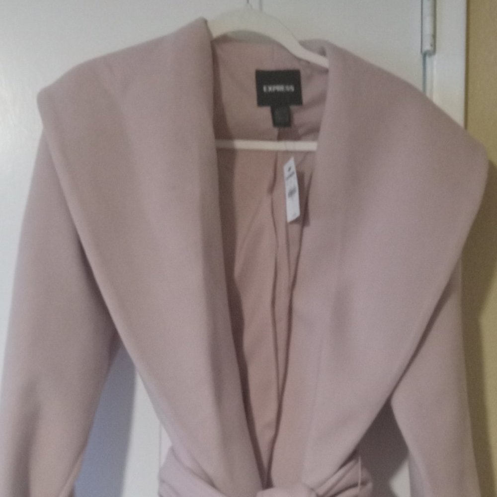 Express Pink wool coat